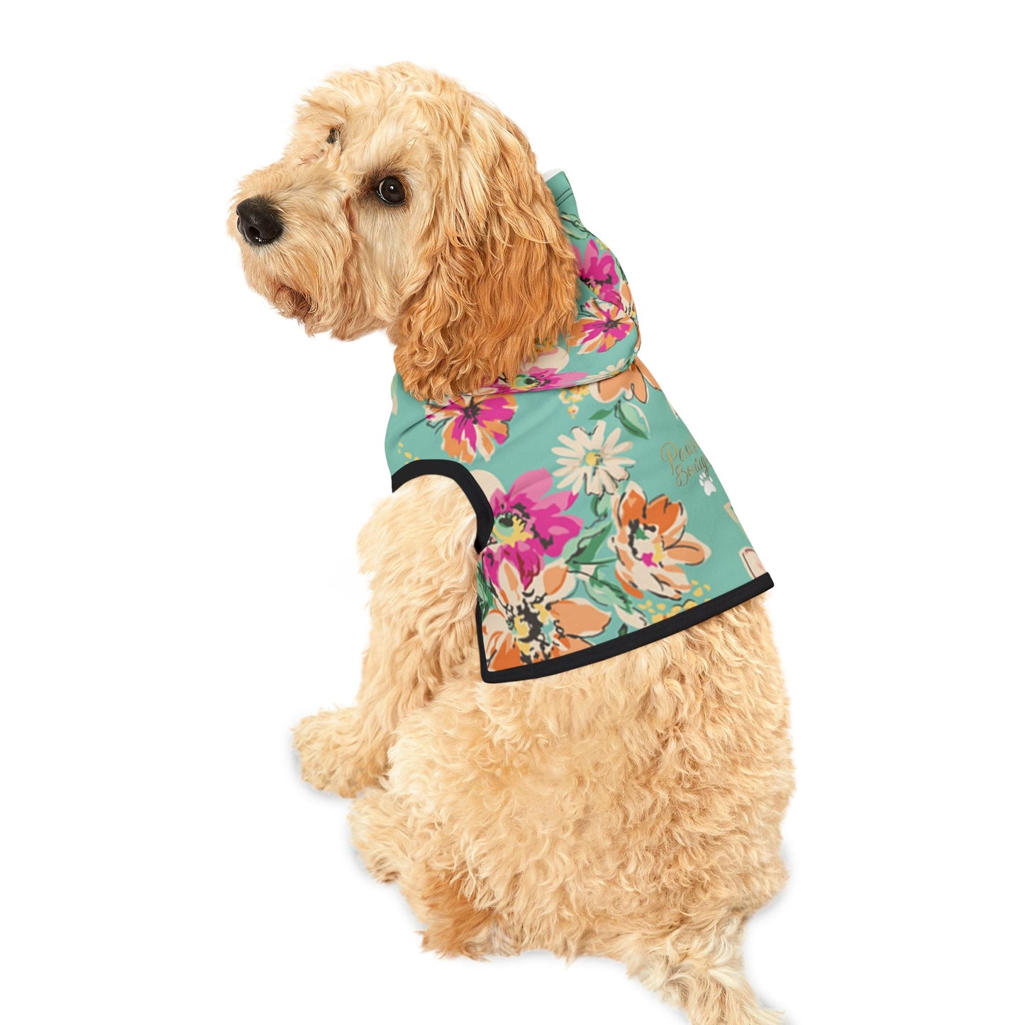 Floral Pet Hoodie Printify