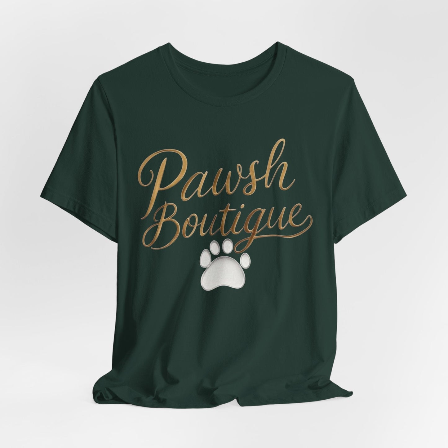 Pawsh Boutique-Themed Unisex Tee, Dog Lover Shirt Printify