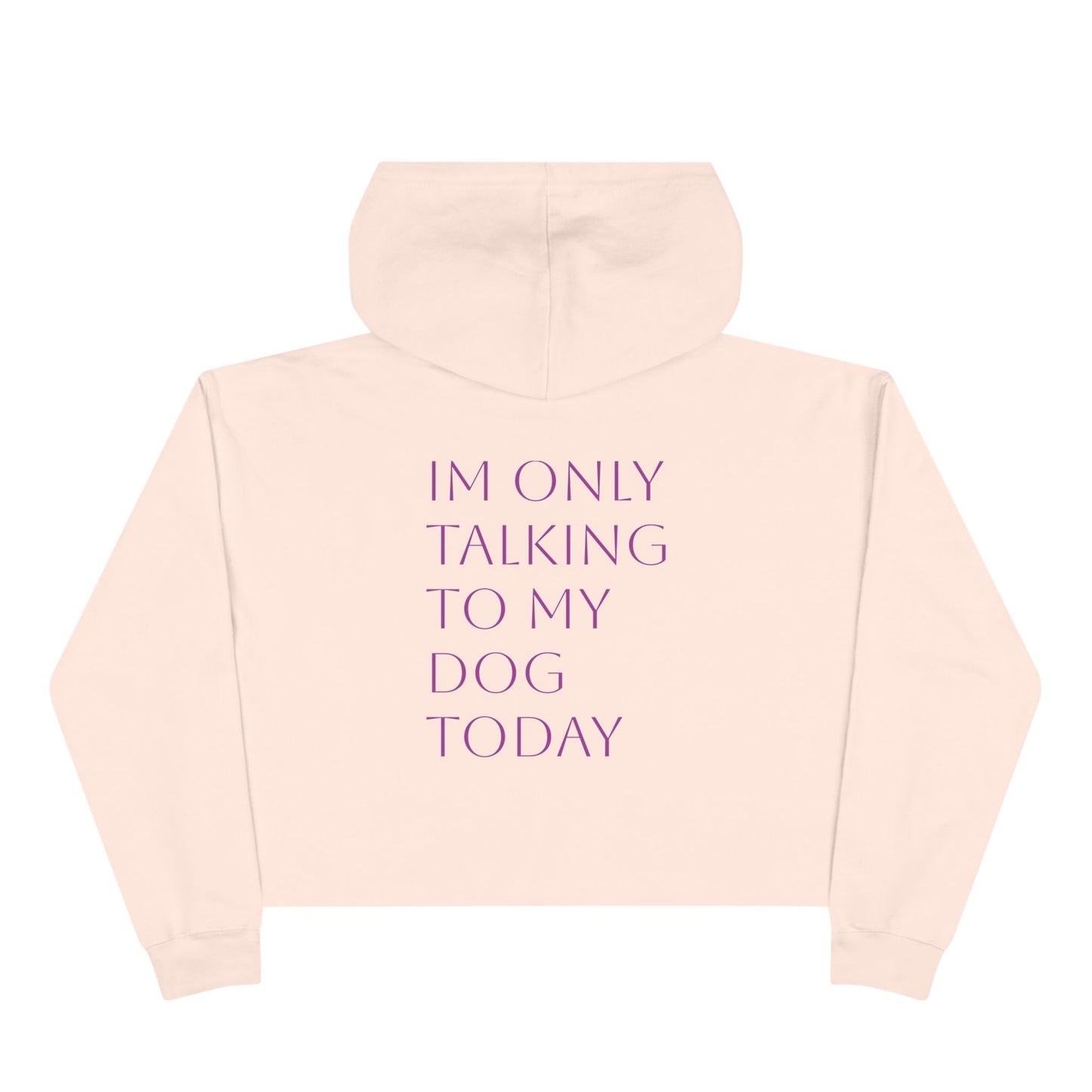 Cute Pawsh Dog Lover Crop Hoodie Printify