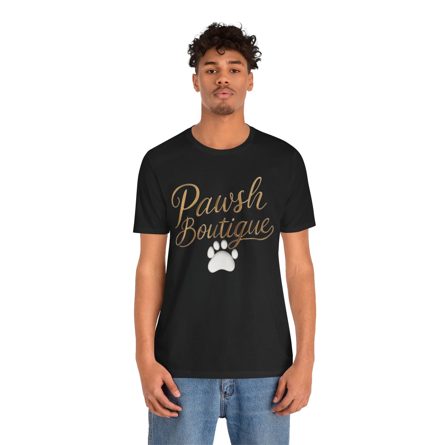Pawsh Boutique-Themed Unisex Tee, Dog Lover Shirt Printify