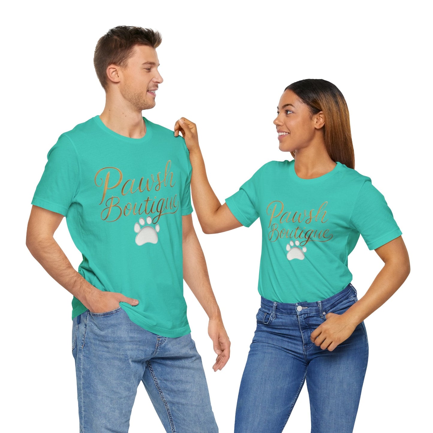 Pawsh Boutique-Themed Unisex Tee, Dog Lover Shirt Printify