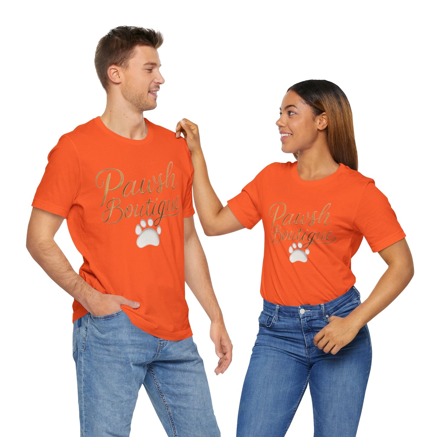 Pawsh Boutique-Themed Unisex Tee, Dog Lover Shirt Printify