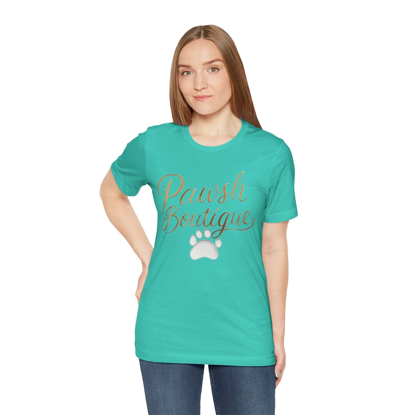 Pawsh Boutique-Themed Unisex Tee, Dog Lover Shirt Printify