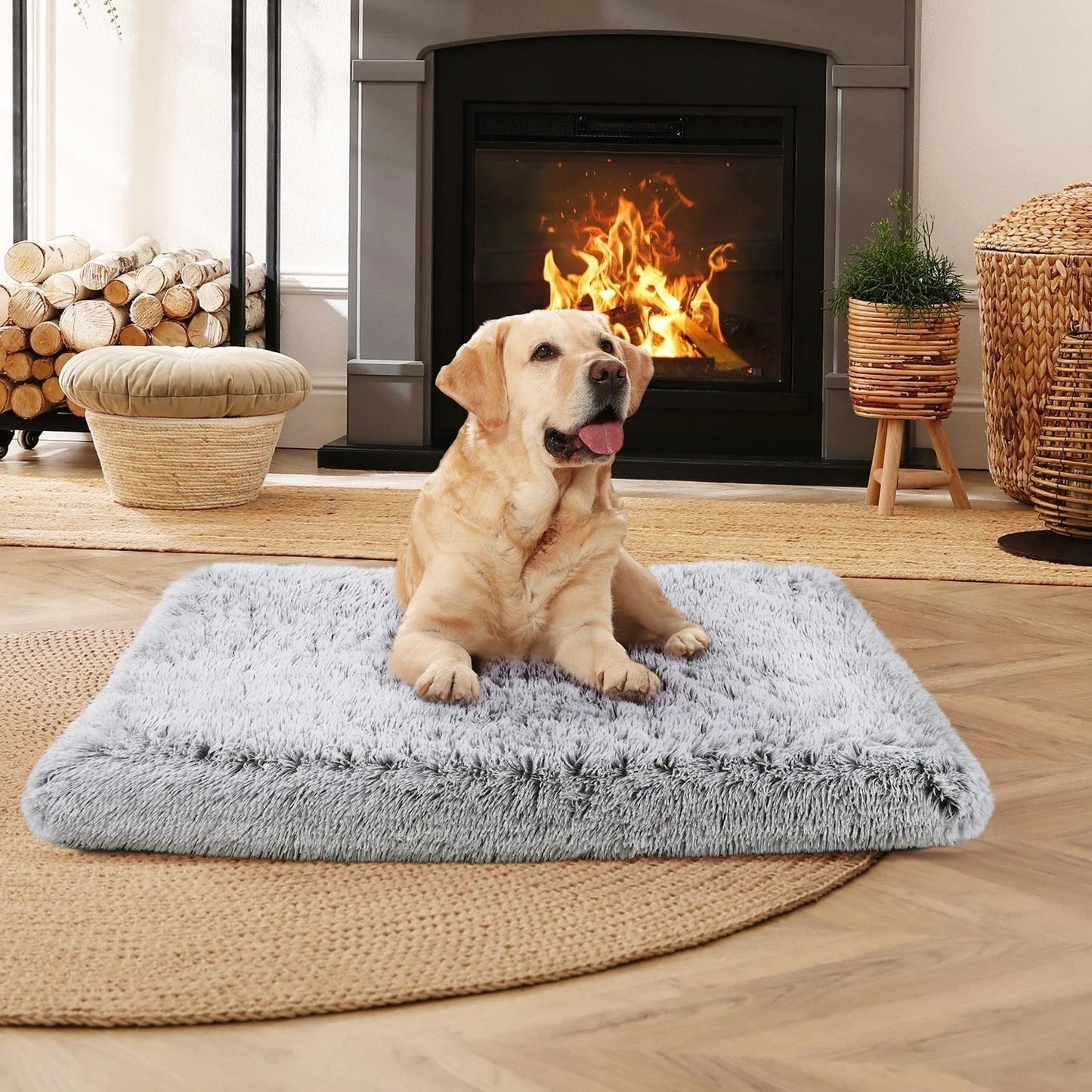 Dog gray Bed for Large furry friend MJ's Pet Closet