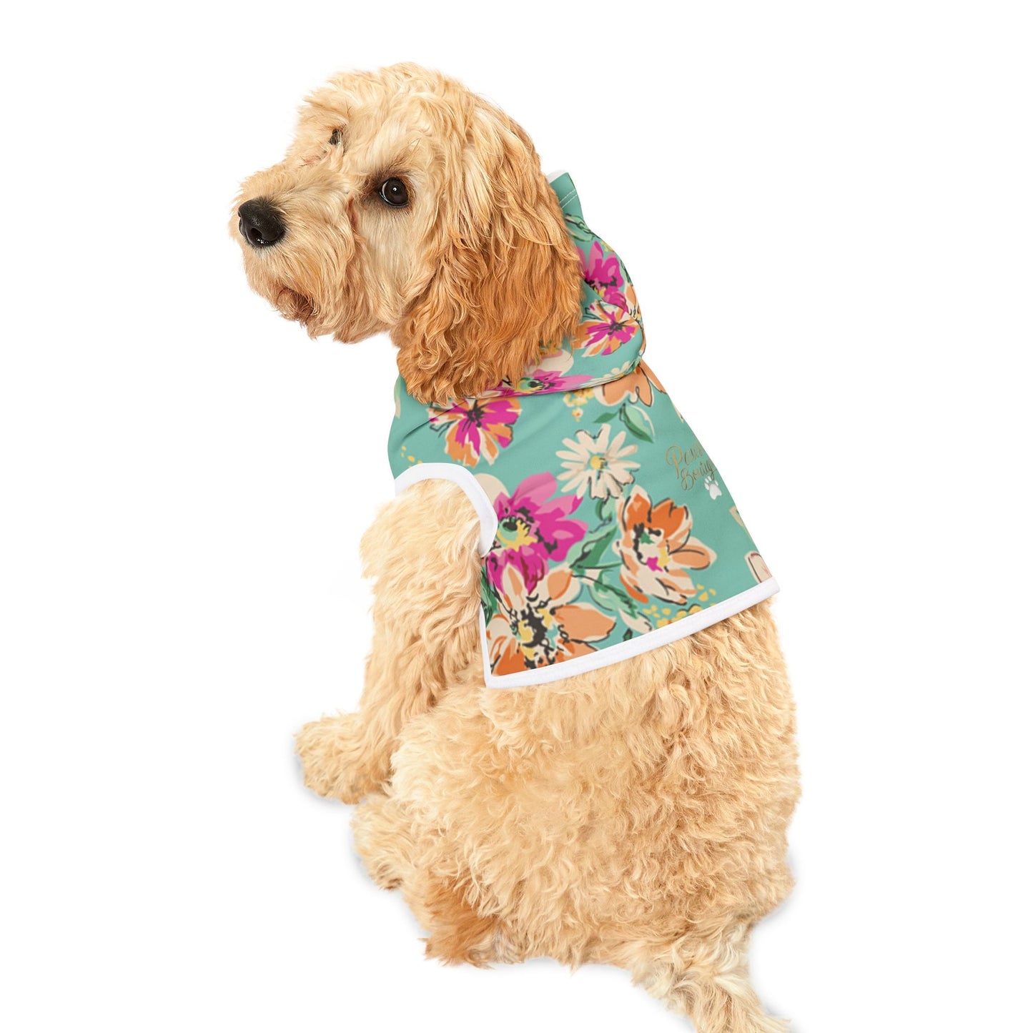 Floral Pet Hoodie Printify
