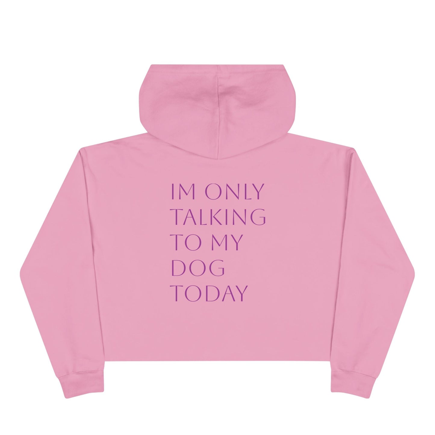 Cute Pawsh Dog Lover Crop Hoodie Printify
