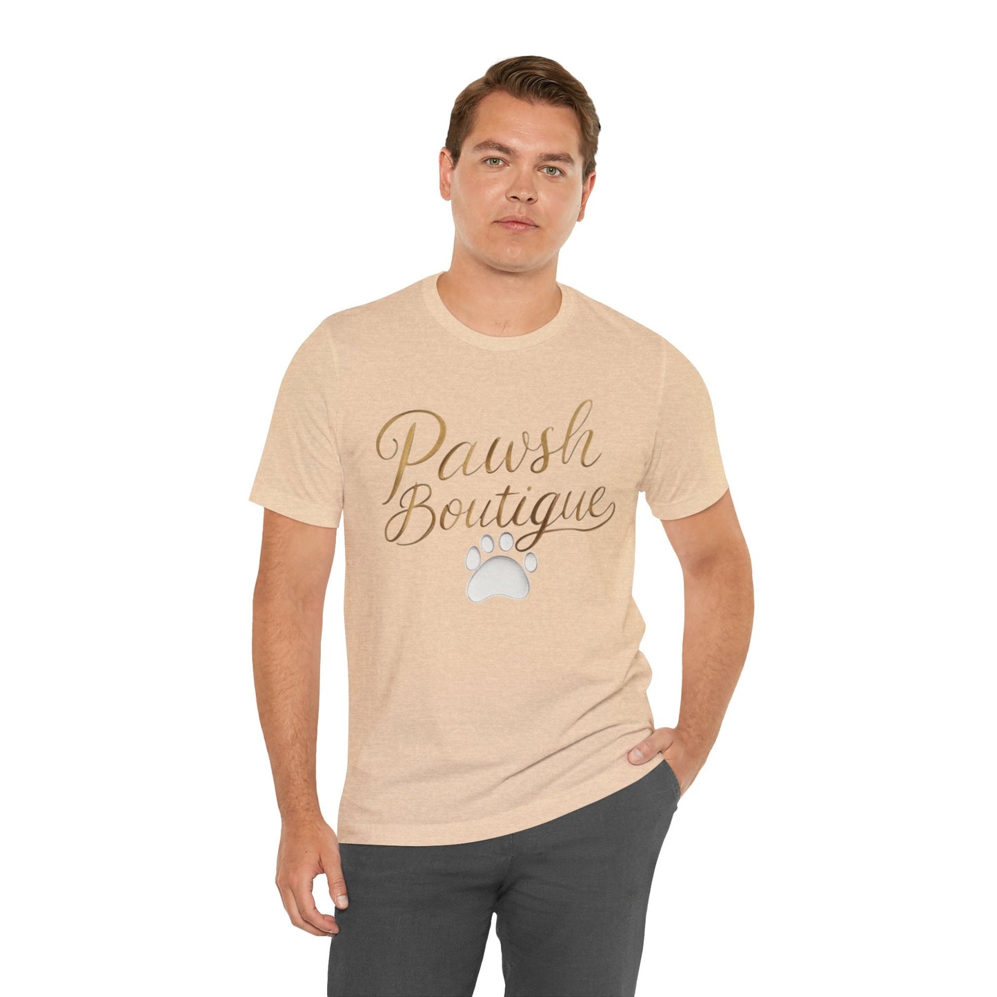 Pawsh Boutique-Themed Unisex Tee, Dog Lover Shirt Printify