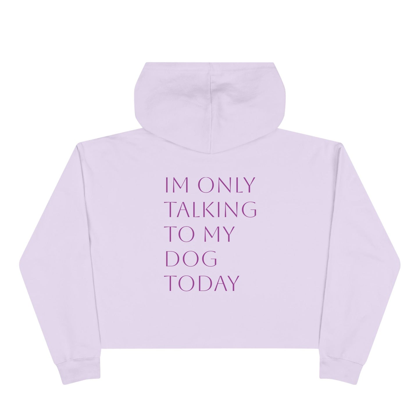 Cute Pawsh Dog Lover Crop Hoodie Printify