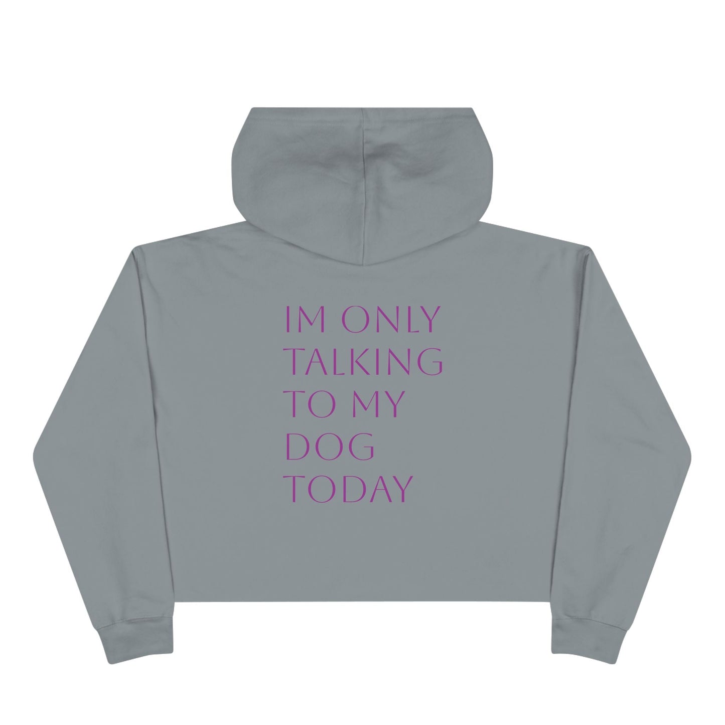 Cute Pawsh Dog Lover Crop Hoodie Printify