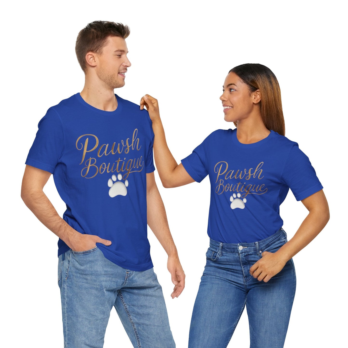 Pawsh Boutique-Themed Unisex Tee, Dog Lover Shirt Printify