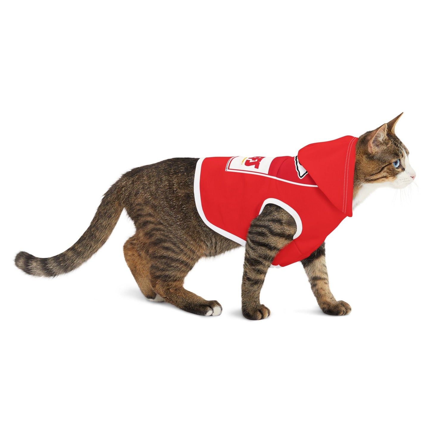 Cozy Chiefs Hoodie for Game Day, Dog Hoodie, Pet Apparel for Football Fans, Athletic Dog Gear, Sports Hoodie for Dogs Printify
