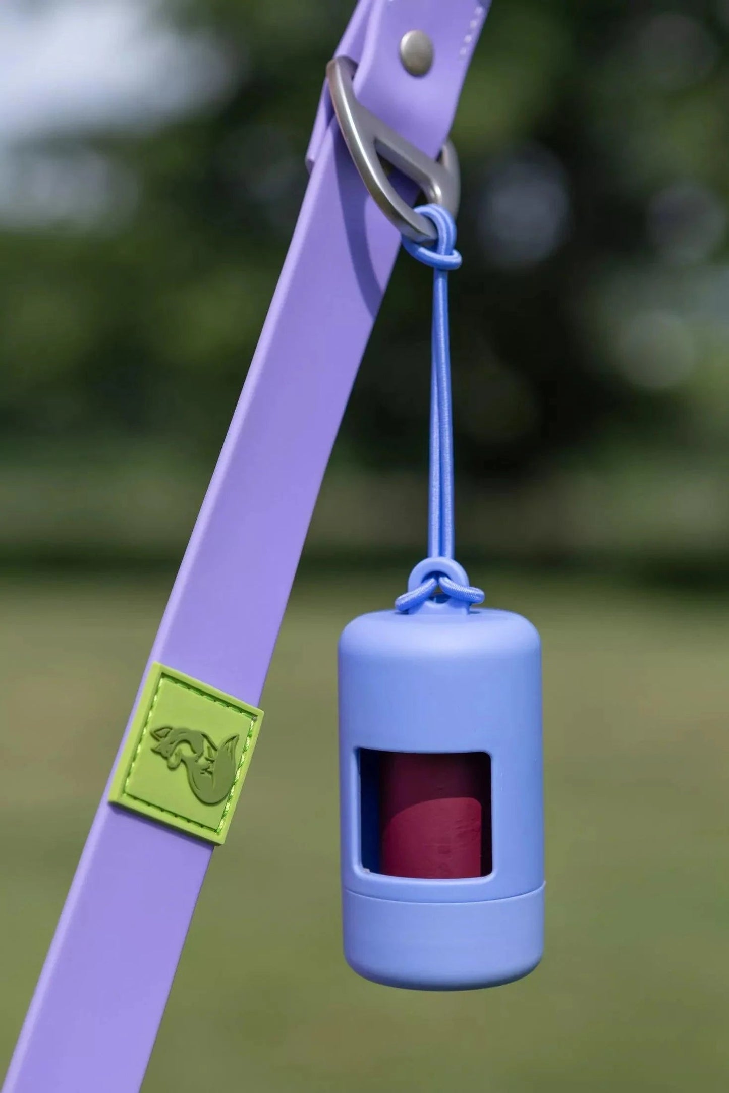 Cornflower Blue Waste Bag Dispenser Aria the Fox