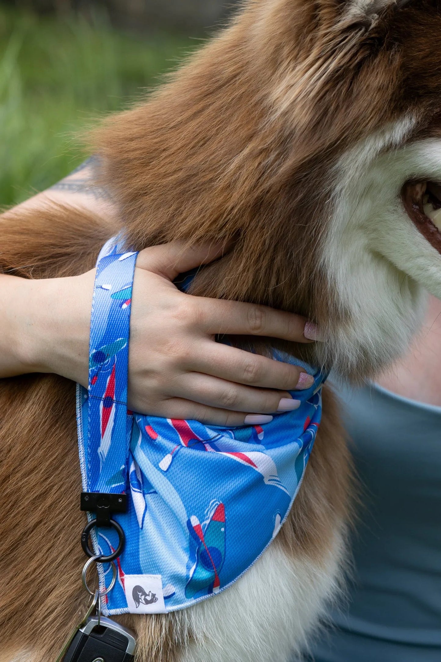 K9 Kayak Dog Bandana & Matching Keychain Aria the Fox
