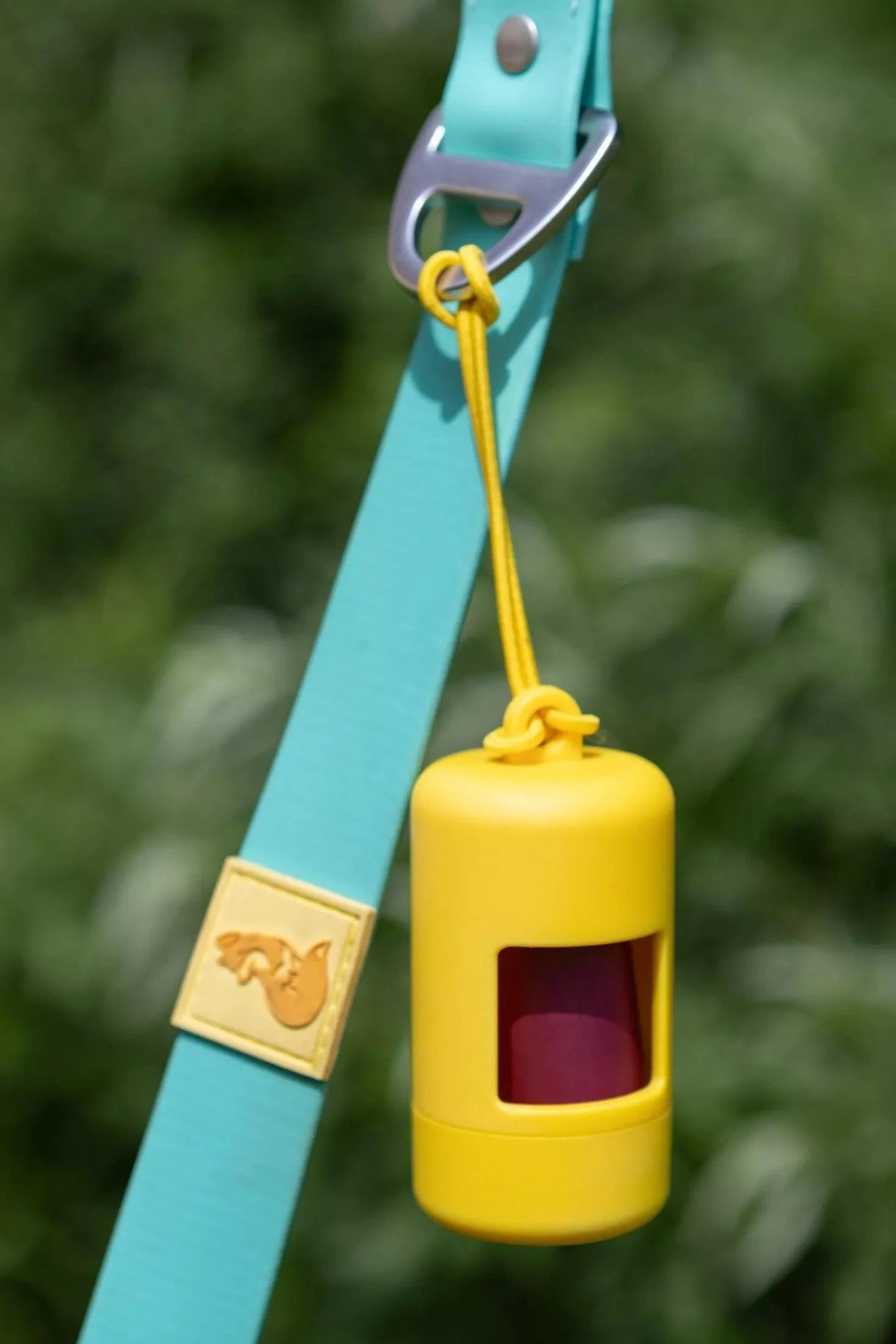 Sun-kissed Yellow Waste Bag Dispenser Aria the Fox
