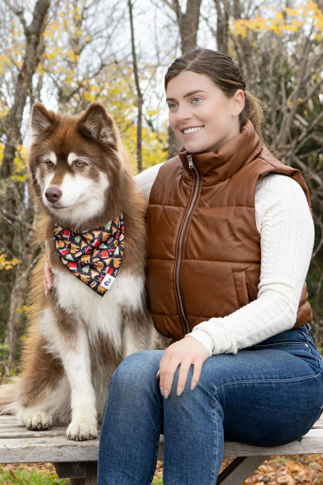 Woodland Tales Dog Bandana Aria the Fox