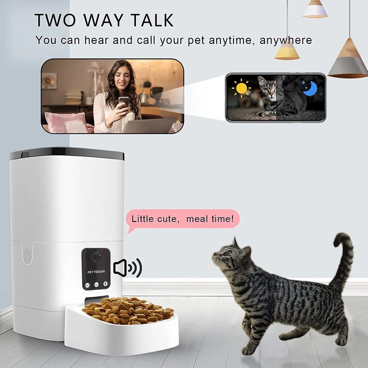 6L Automatic Pet Feeder with Camera&Wifi MJ's Pet Closet