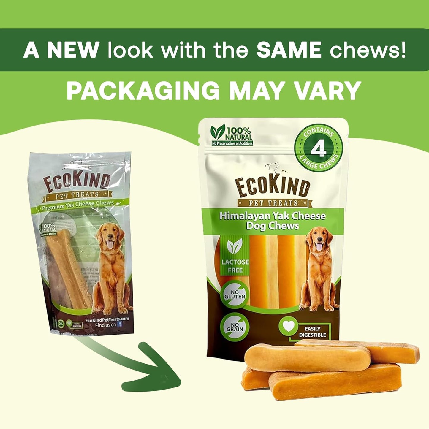 Gold Yak Chews for Small Dogs (4 - 75 sticks) WooF WooF MeoW MeoW