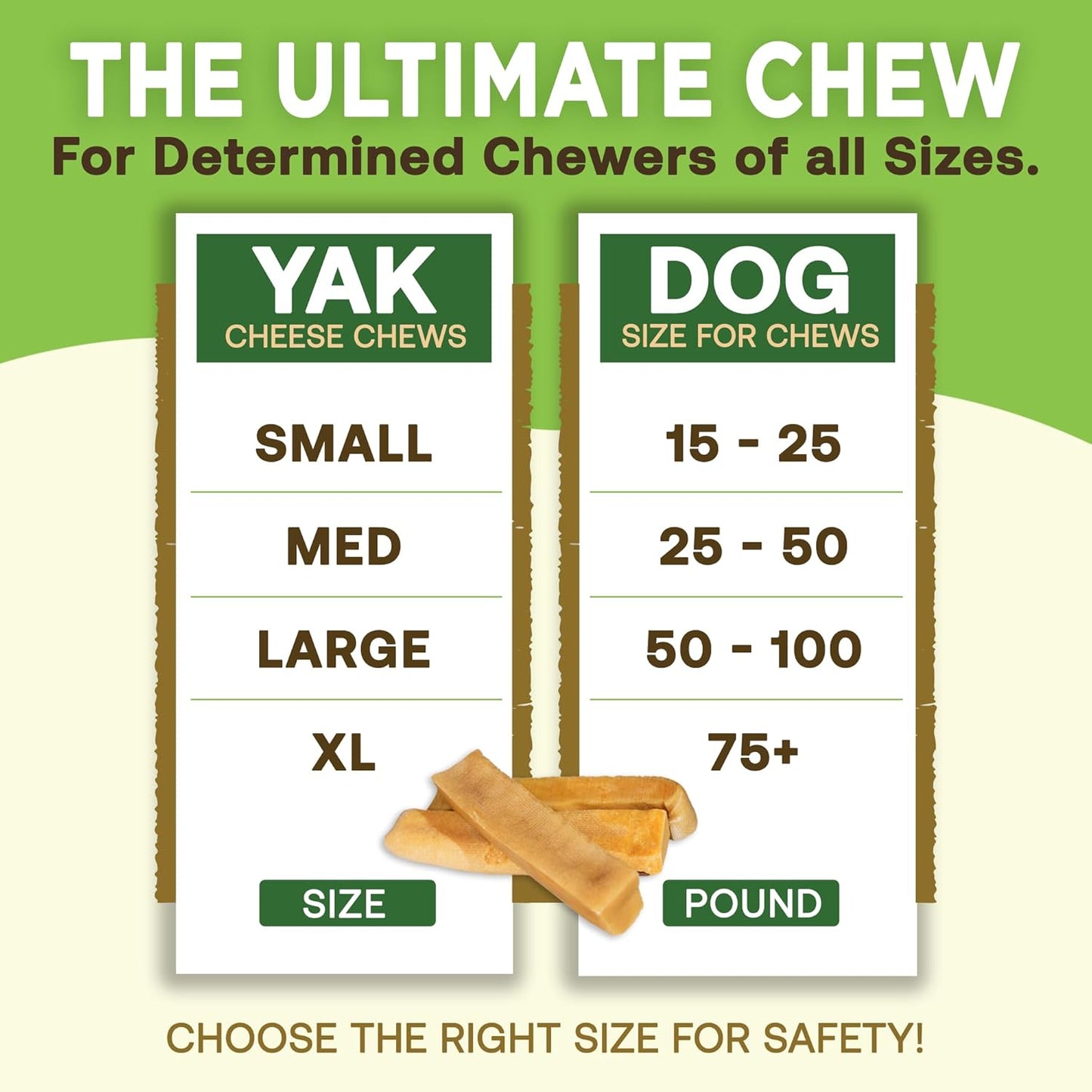 Gold Yak Chews for Small Dogs (4 - 75 sticks) WooF WooF MeoW MeoW