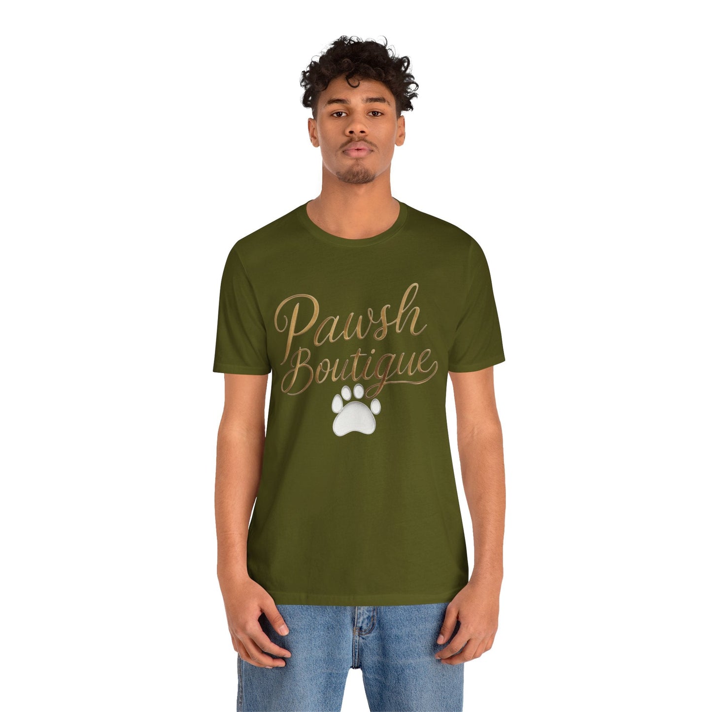 Pawsh Boutique-Themed Unisex Tee, Dog Lover Shirt Printify