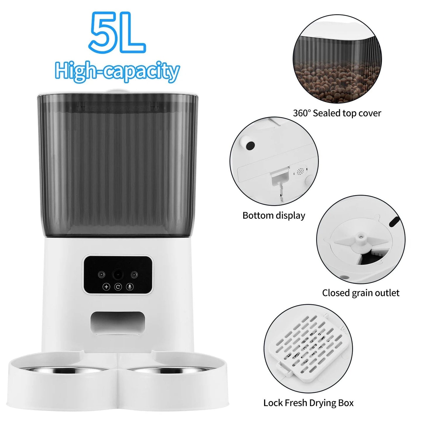 Automatic Pet Feeder with Camera MJ's Pet Closet