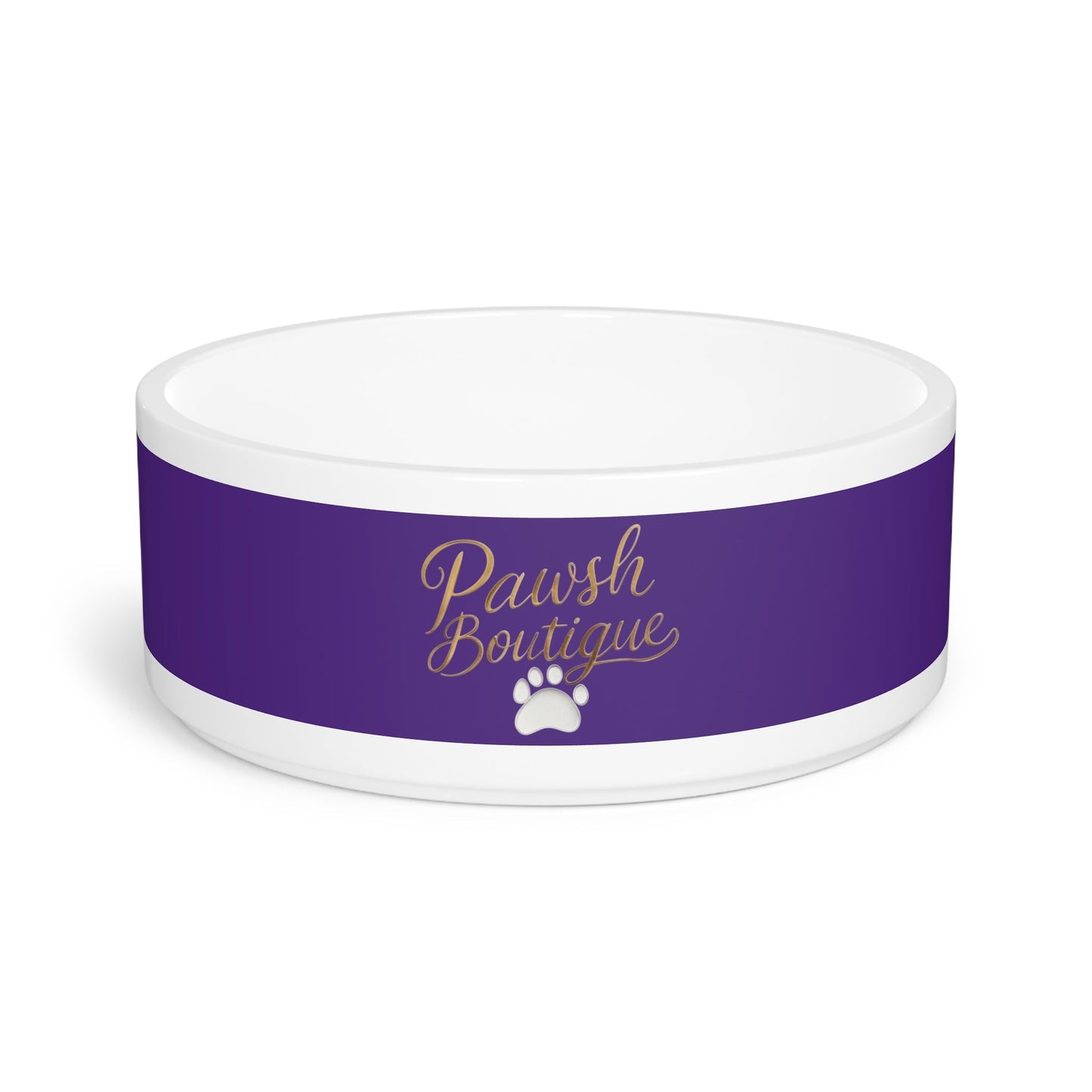 Elegant Pawsh Pet Bowl - Custom Dog Dish for Pet Lovers Printify