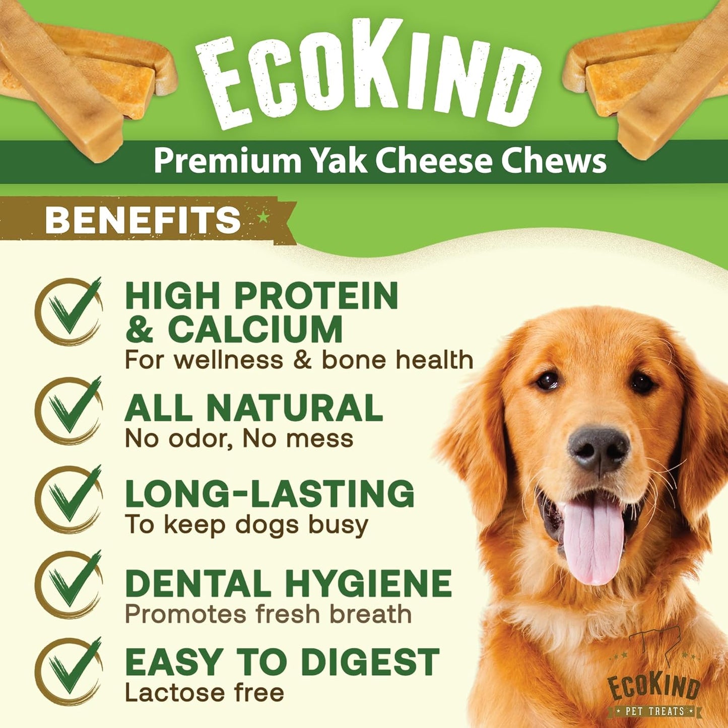 Gold Yak Chews for Small Dogs (4 - 75 sticks) WooF WooF MeoW MeoW