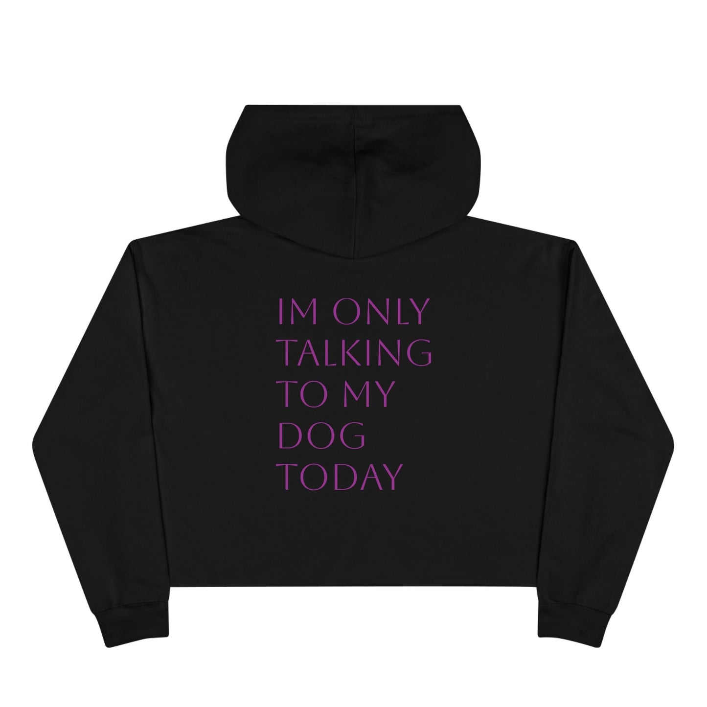 Cute Pawsh Dog Lover Crop Hoodie Printify
