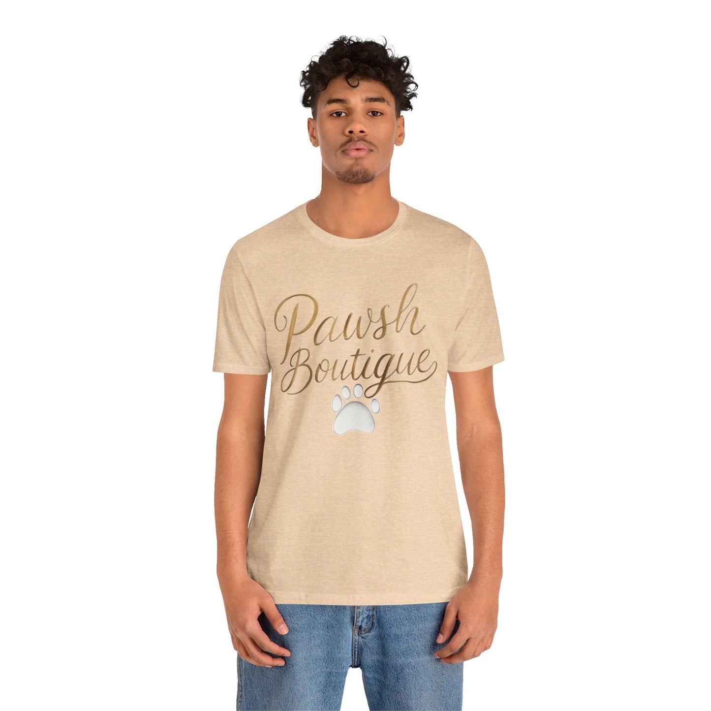 Pawsh Boutique-Themed Unisex Tee, Dog Lover Shirt Printify