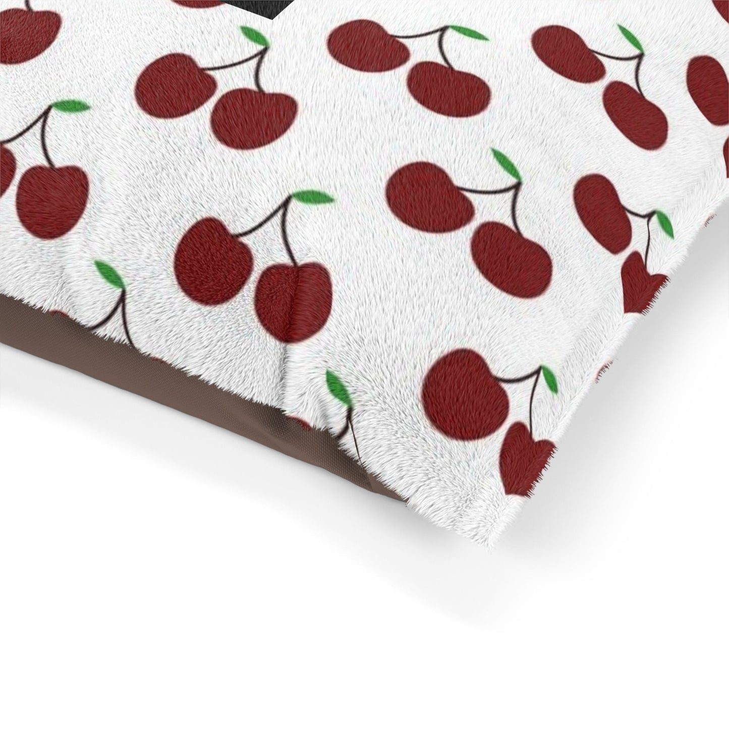 Cherry Print Pawsh Bed Printify