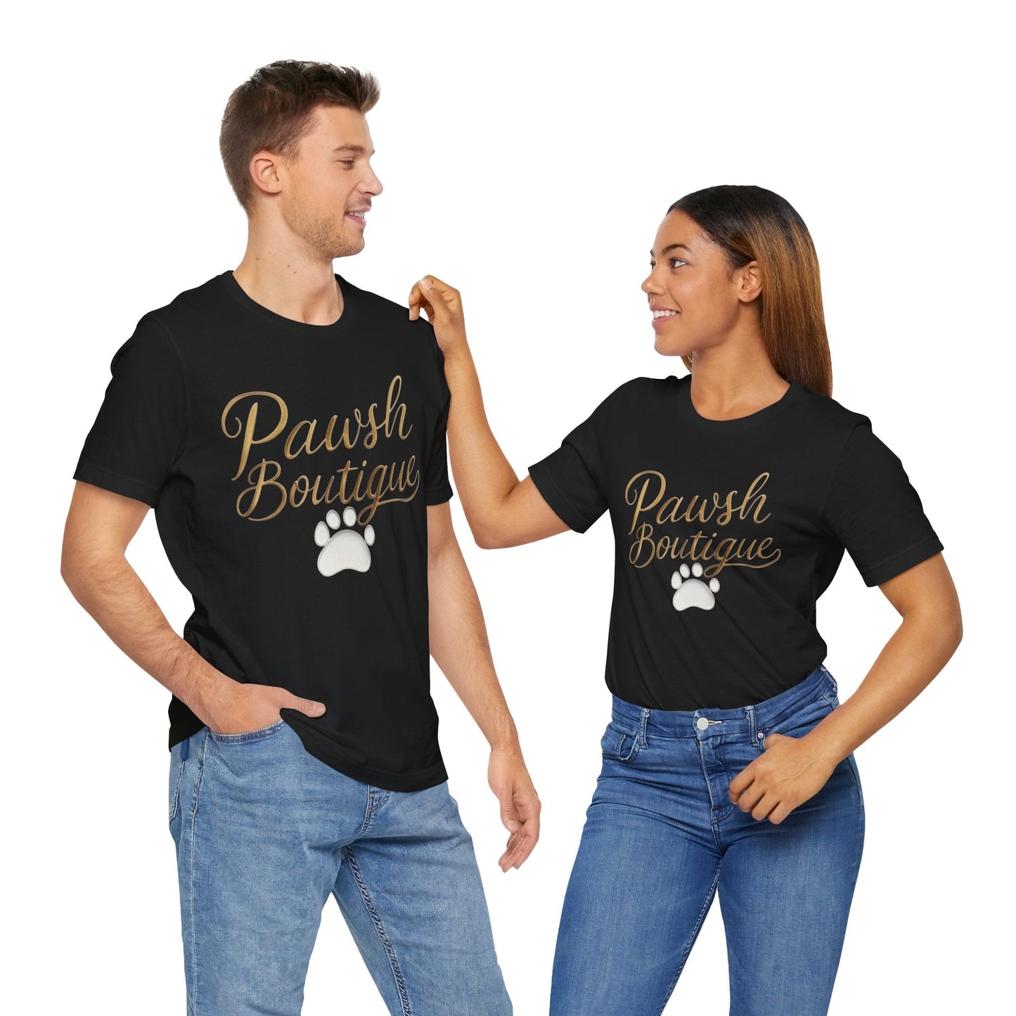 Pawsh Boutique-Themed Unisex Tee, Dog Lover Shirt Printify