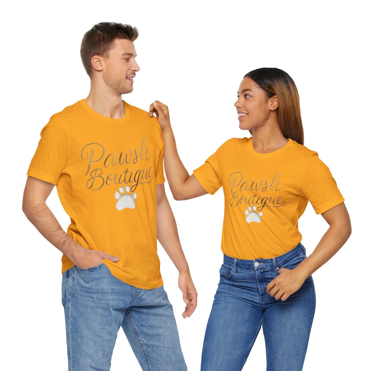 Pawsh Boutique-Themed Unisex Tee, Dog Lover Shirt Printify