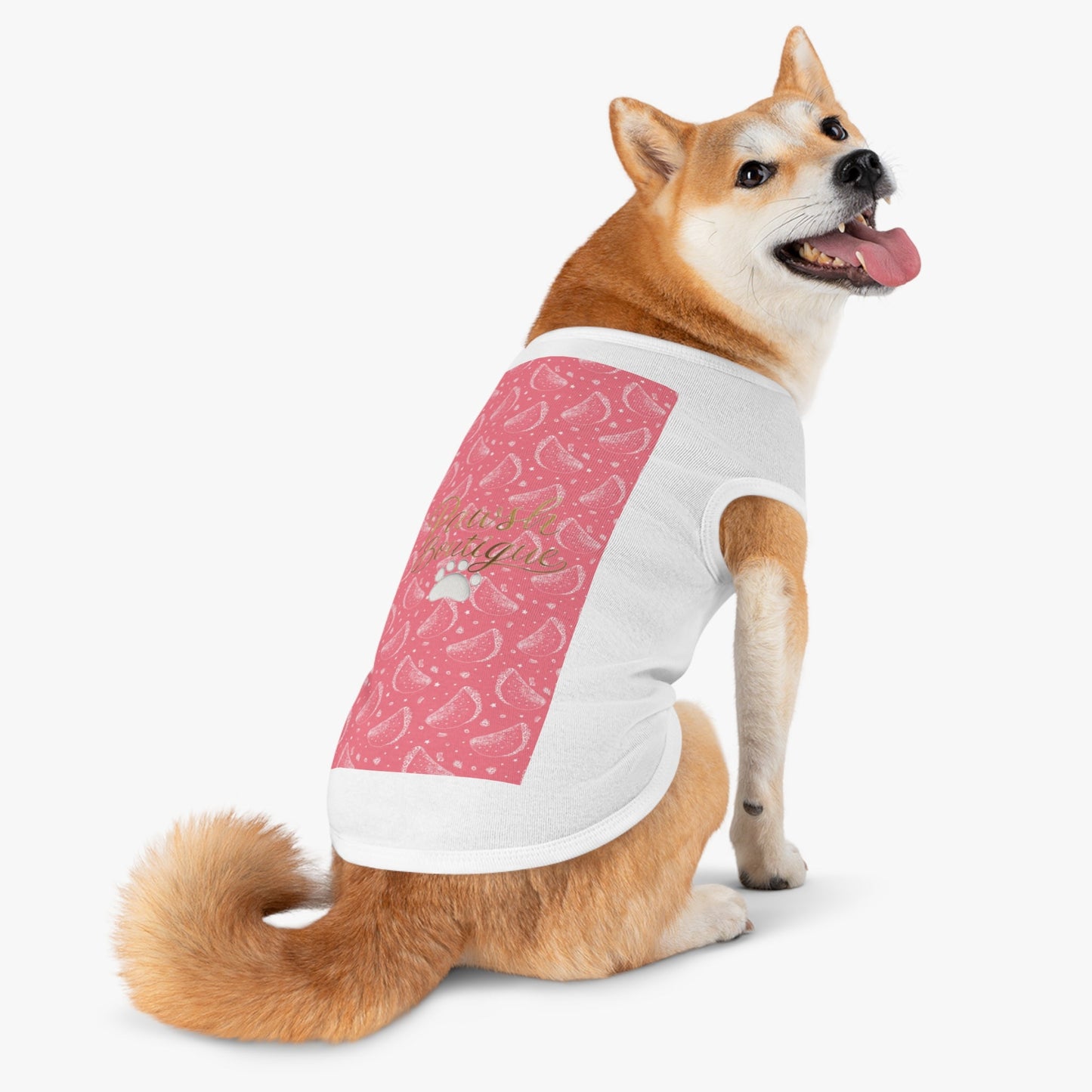 Pawsh Tank Top for Dogs, Cute Summer Apparel Printify