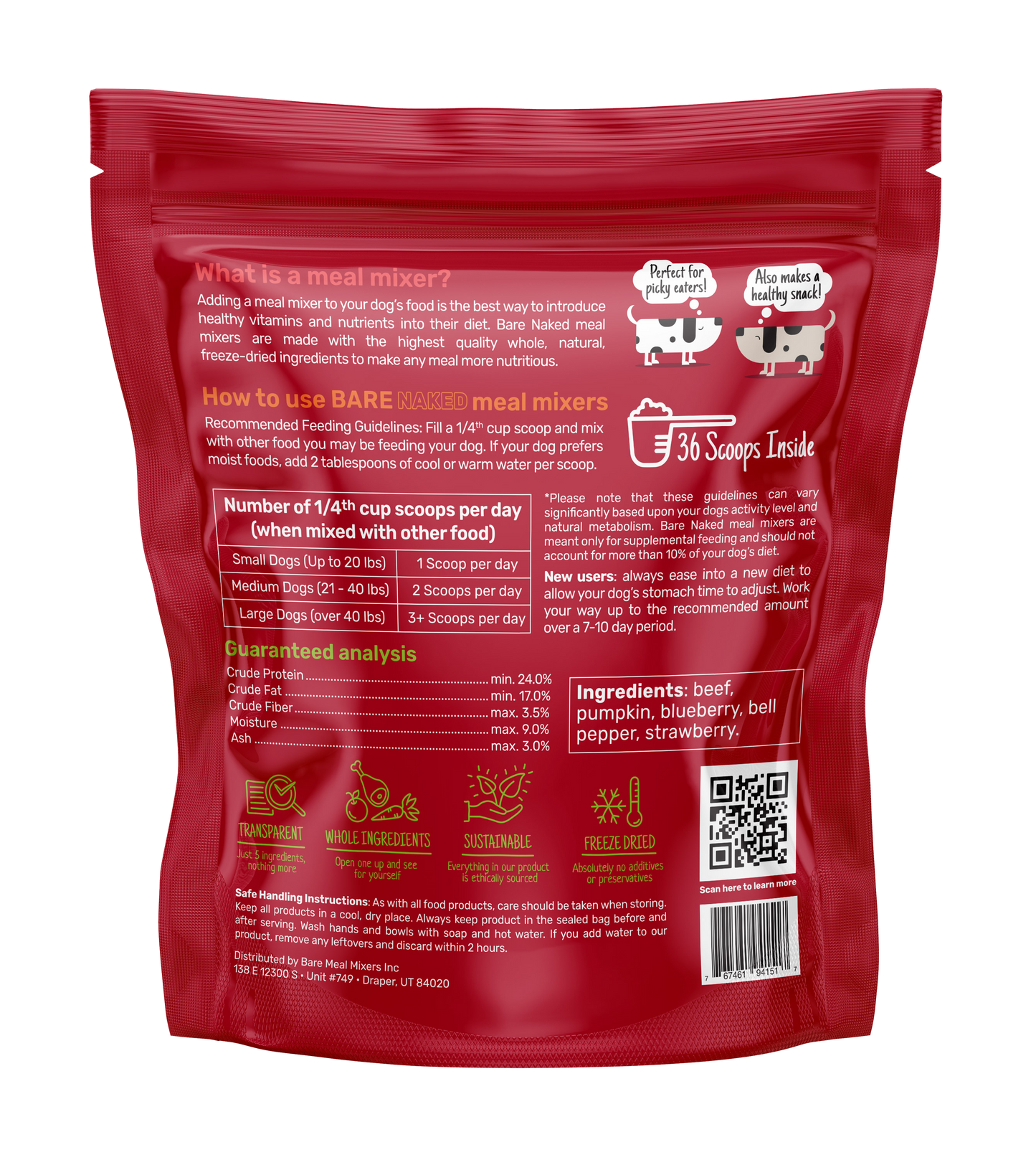 Beef Mixer - 12oz Bare Naked Pet Co.