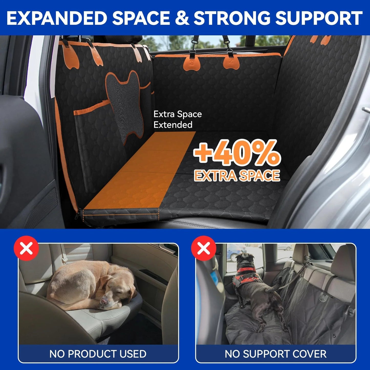 The Miracle Brands – Heavy-Duty Dog Car Seat Cover, 400 lbs Support, Waterproof Hard Bottom themiraclebrands.com
