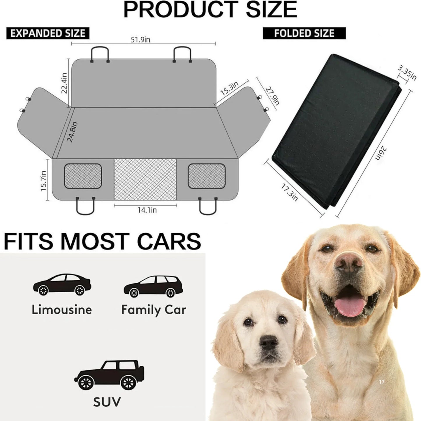 The Miracle Brands – Heavy-Duty Dog Car Seat Cover, 400 lbs Support, Waterproof Hard Bottom themiraclebrands.com