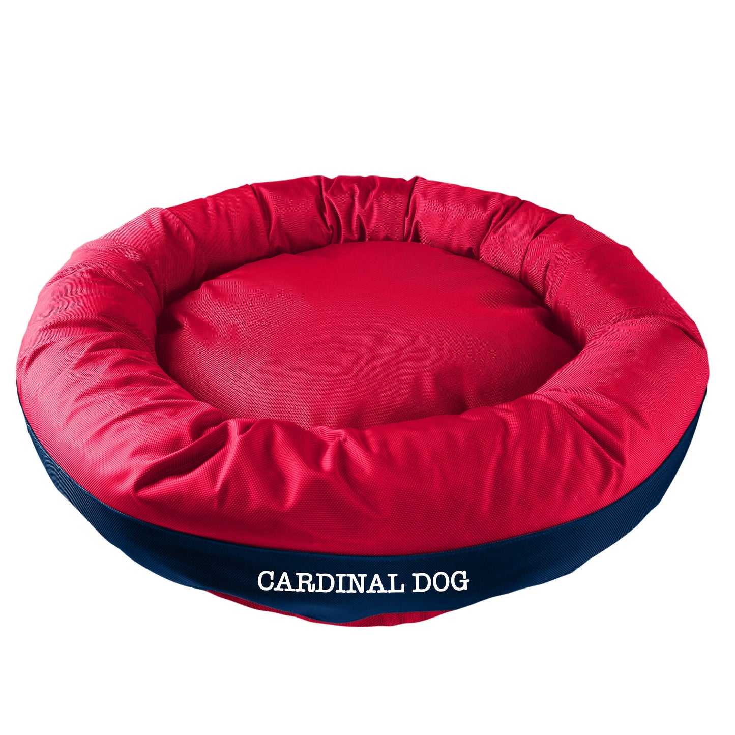 Dog Bed Round Bolster Armor Baseball American Dog