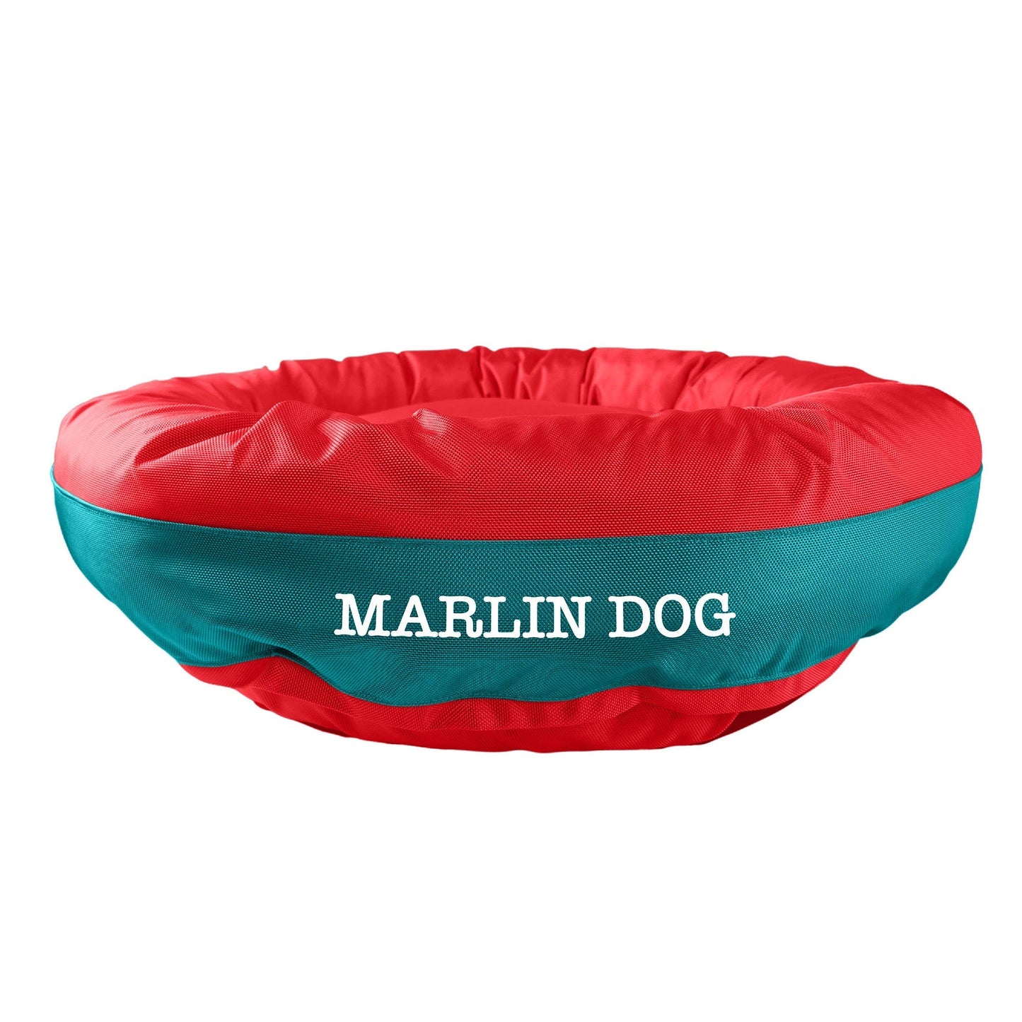 Dog Bed Round Bolster Armor Baseball American Dog