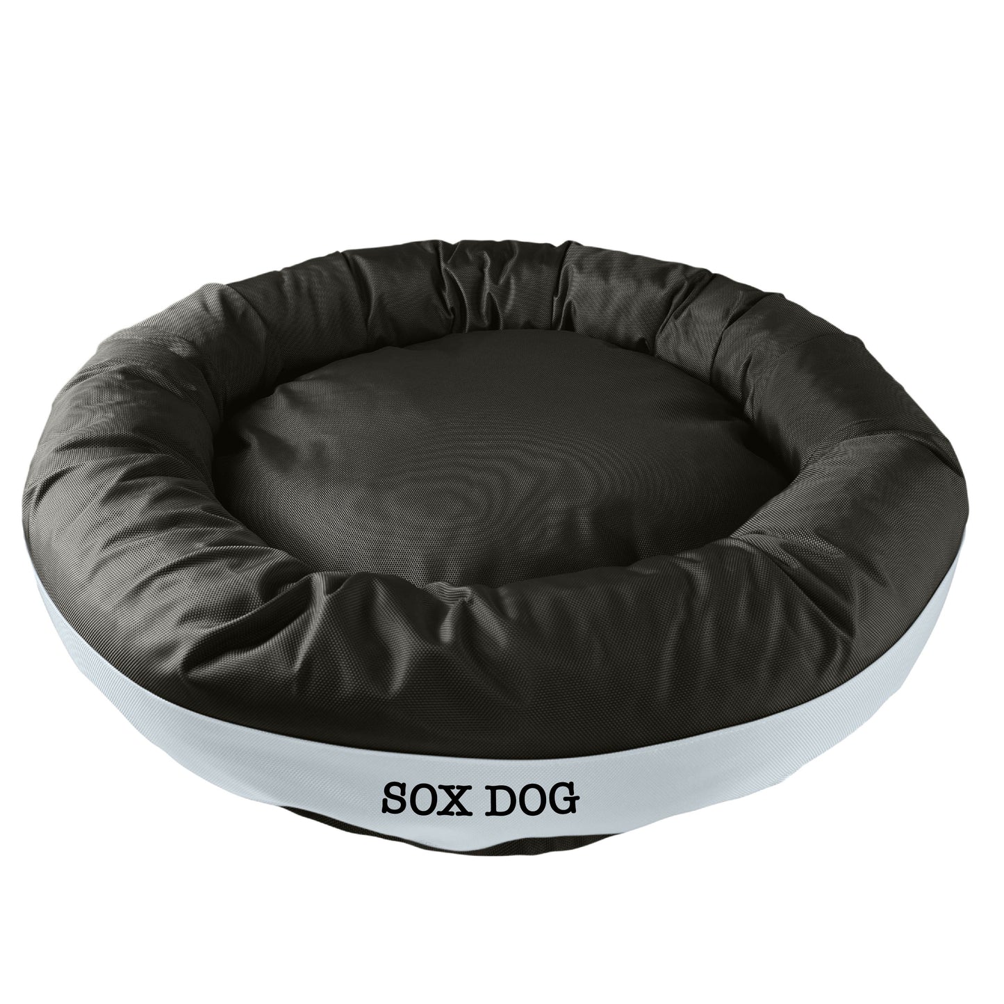 Dog Bed Round Bolster Armor Baseball American Dog