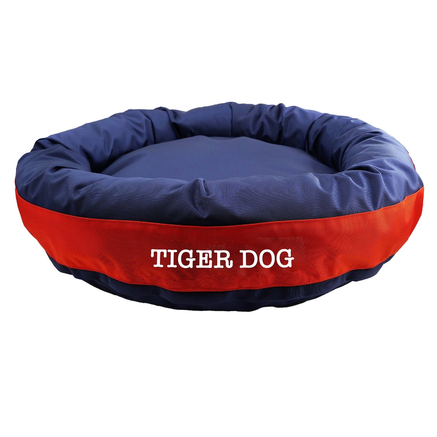 Dog Bed Round Bolster Armor Baseball American Dog
