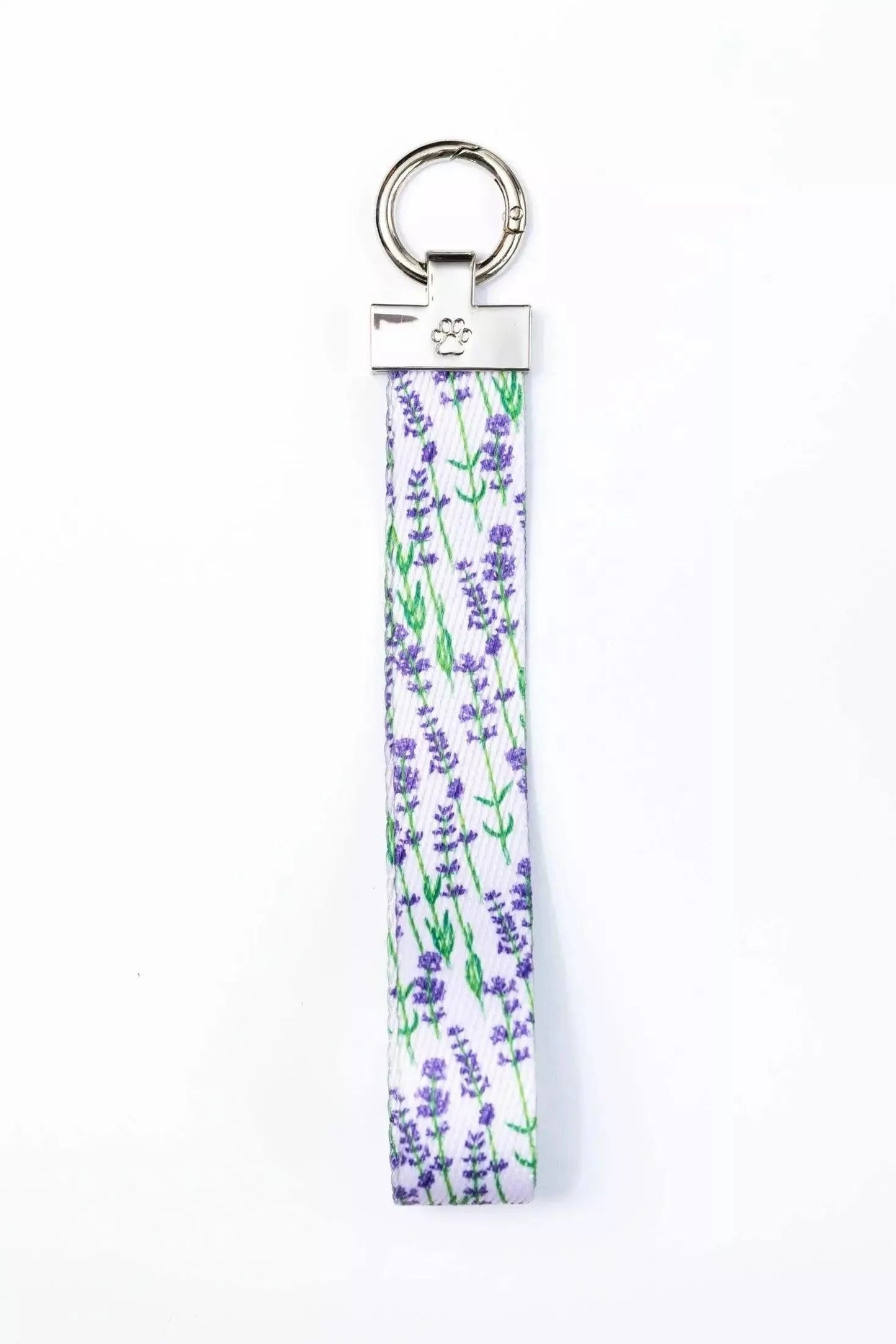Lavender Blooms Wristlet Keychain Aria the Fox