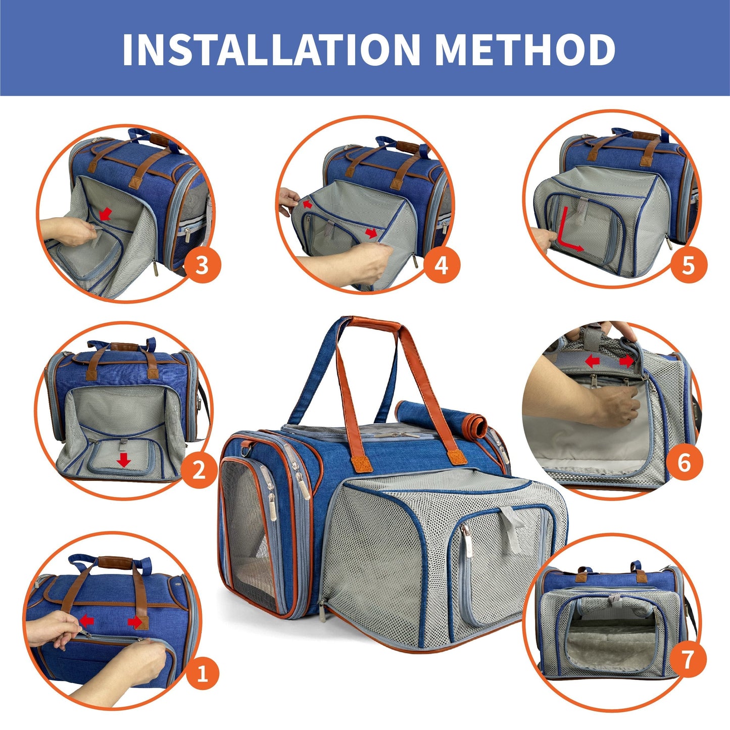 Mr. Peanut's Gold Series Mini Size Airline Compliant Expandable Pet Carrier Mr. Peanut's Pet Carriers