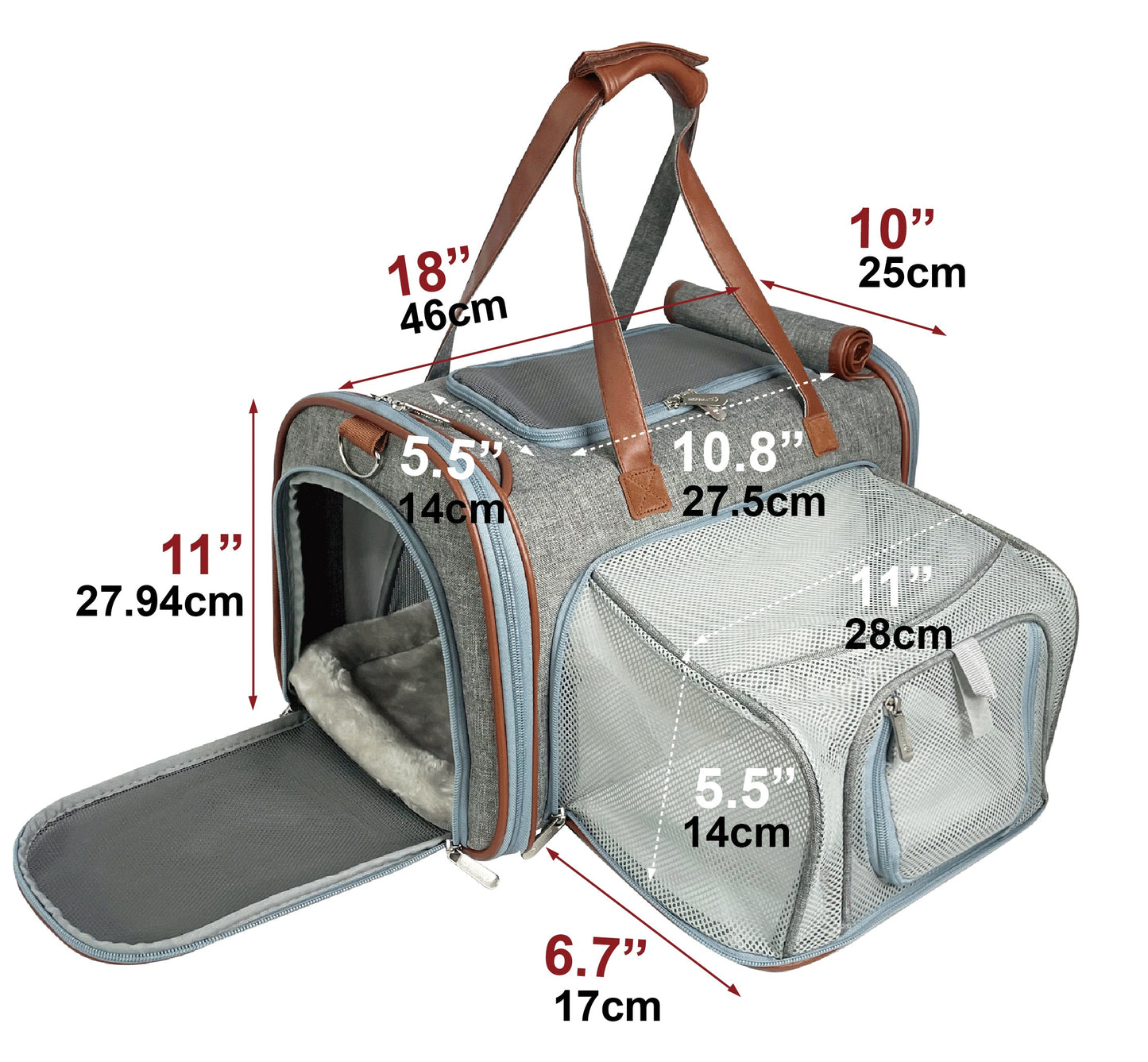 Mr. Peanut's Gold Series Standard Size Airline Compliant Expandable Pet Carrier Mr. Peanut's Pet Carriers