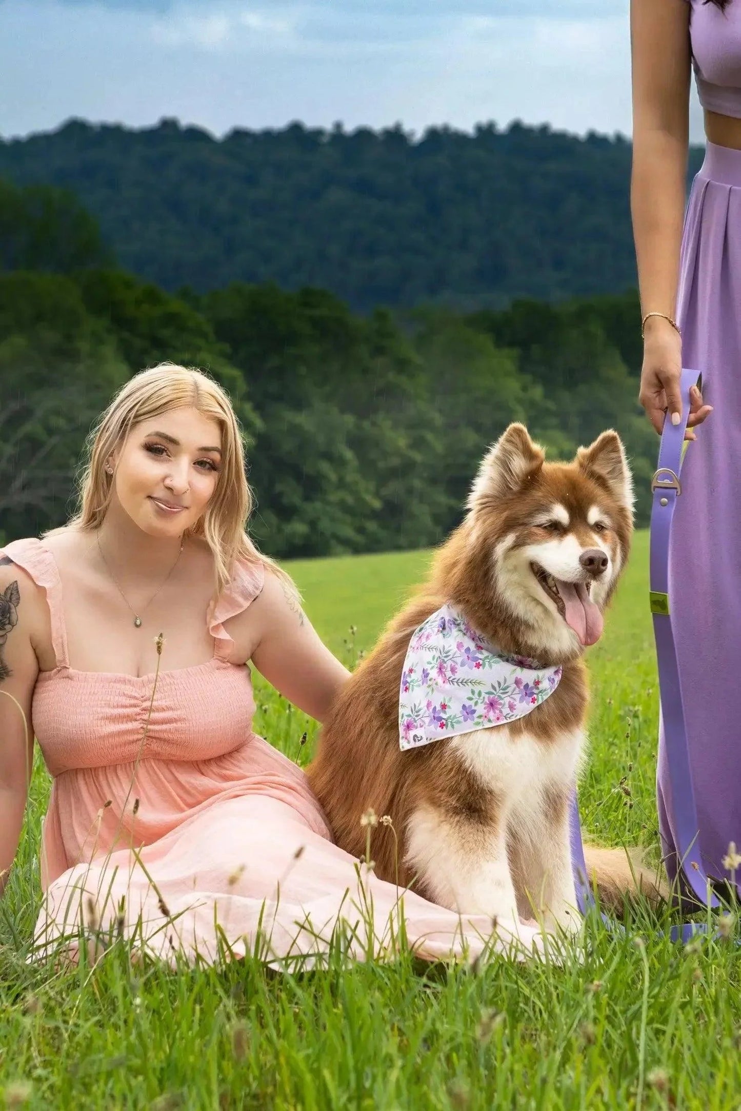 Wildflower Meadow Dog Bandana Aria the Fox