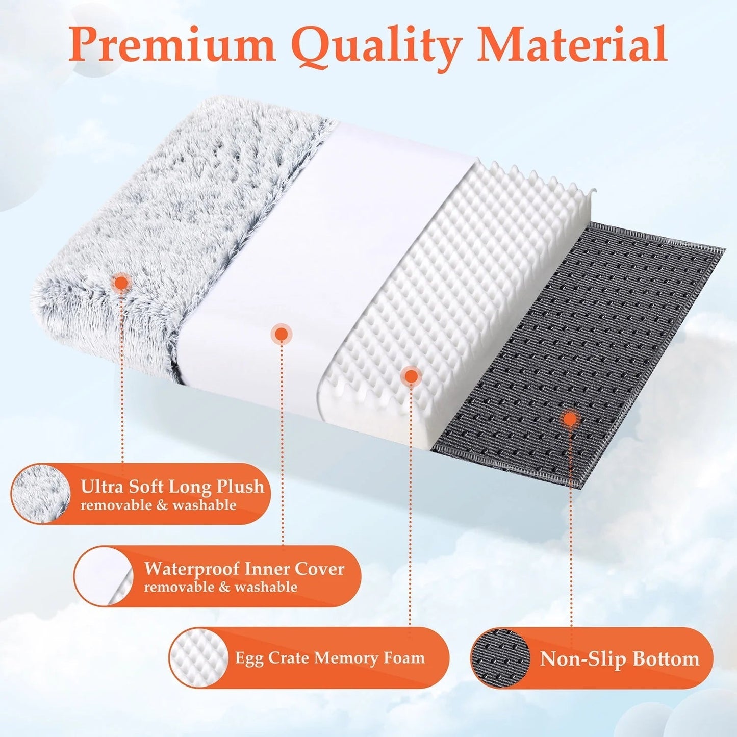 Dog gray Bed for Large furry friend MJ's Pet Closet