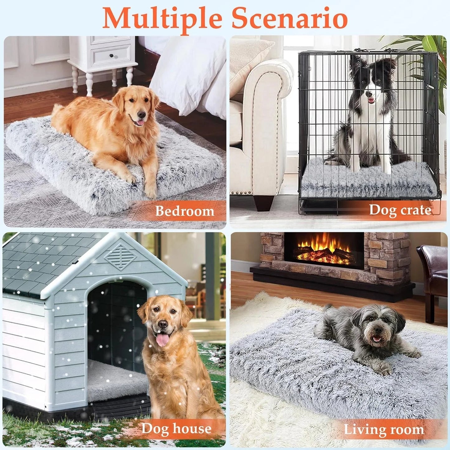 Dog gray Bed for Large furry friend MJ's Pet Closet