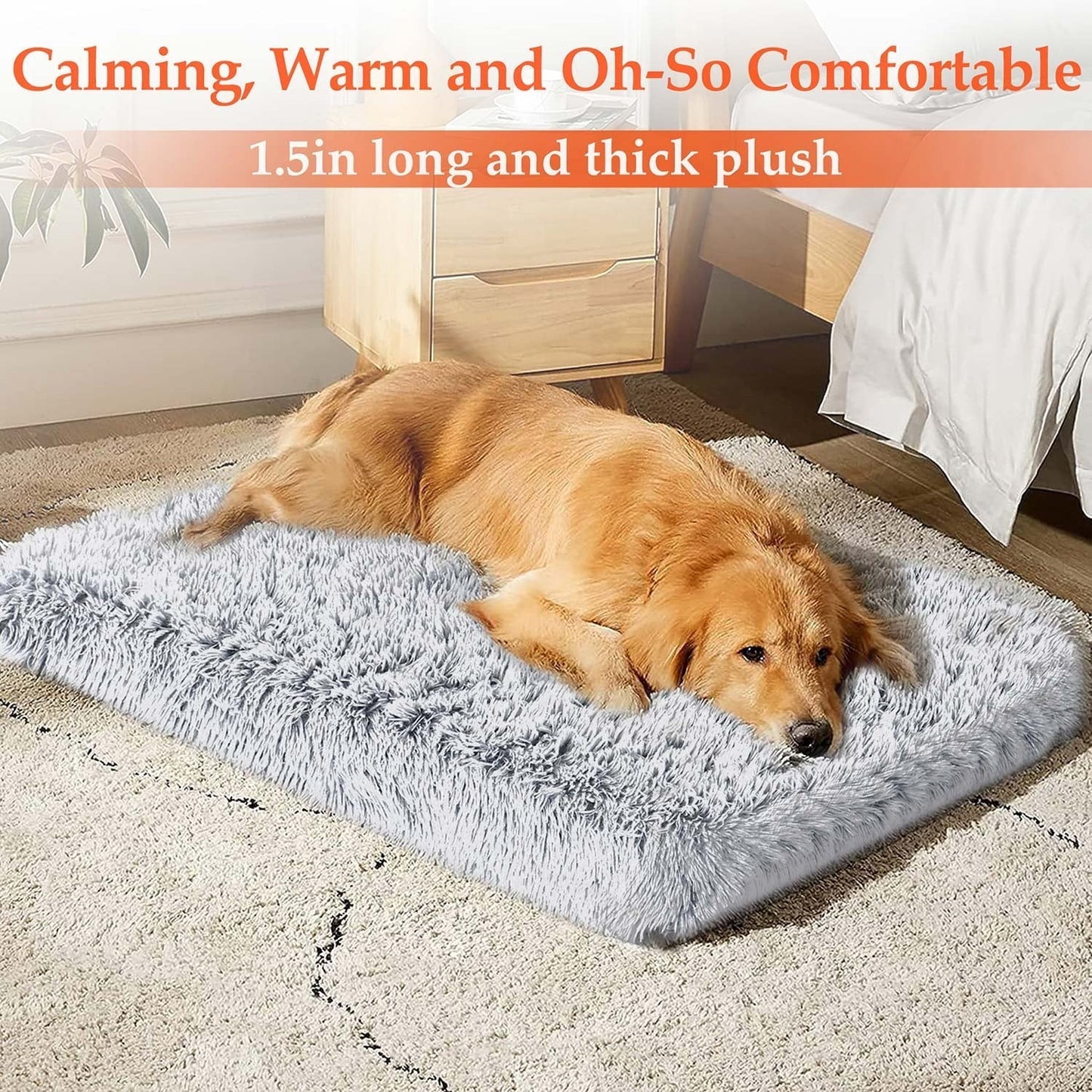 Dog gray Bed for Large furry friend MJ's Pet Closet