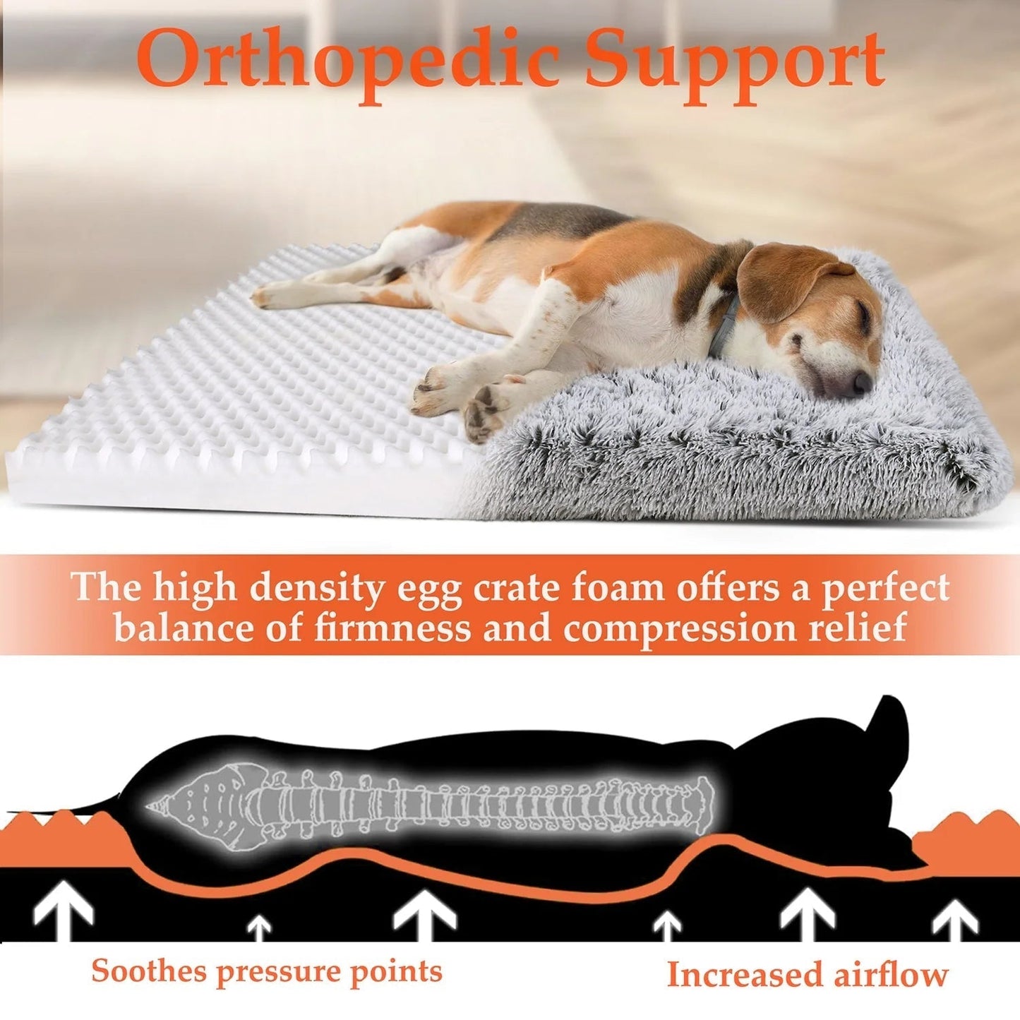 Dog gray Bed for Large furry friend MJ's Pet Closet