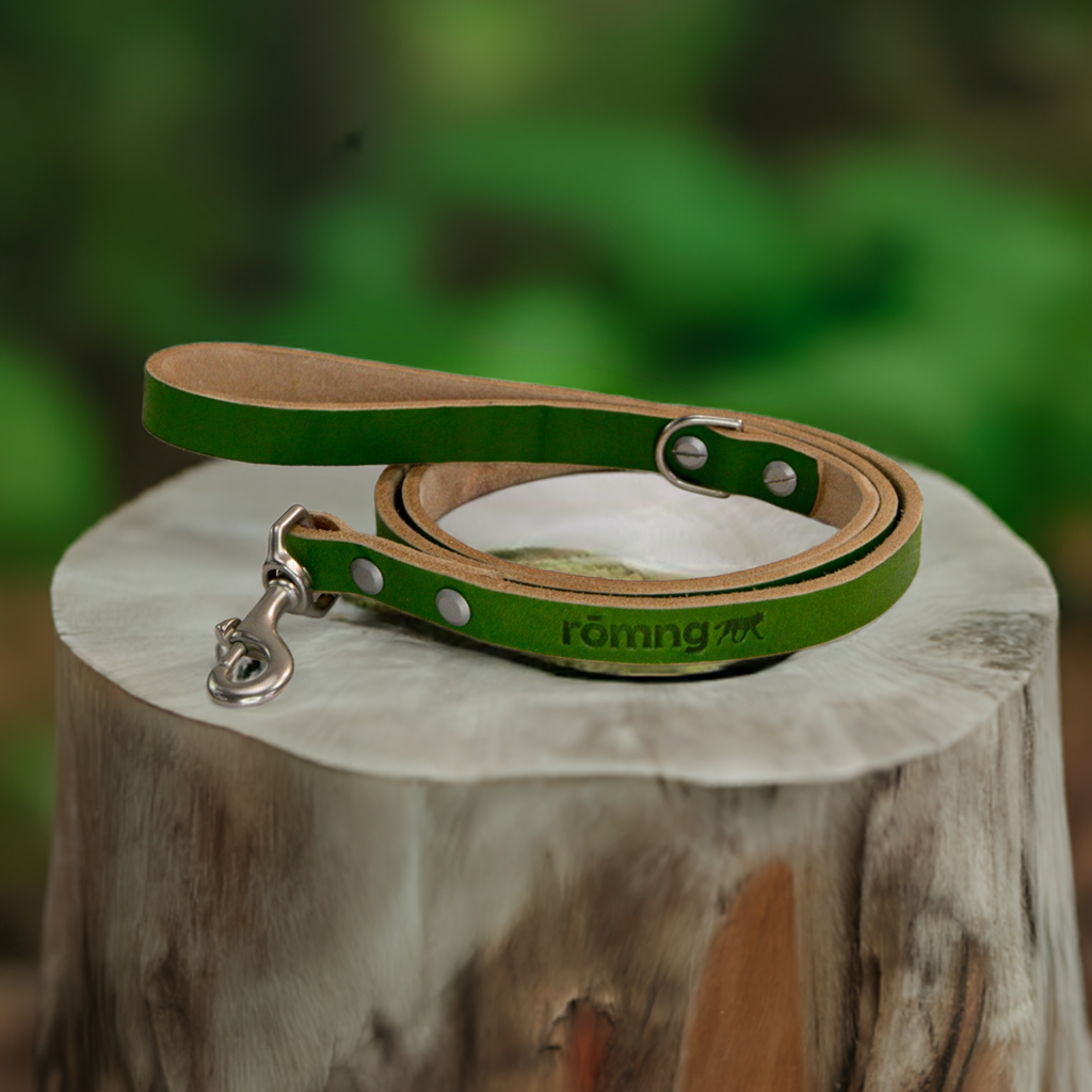 48" Genuine Leather Dog Leashes - Made in USA rōmng