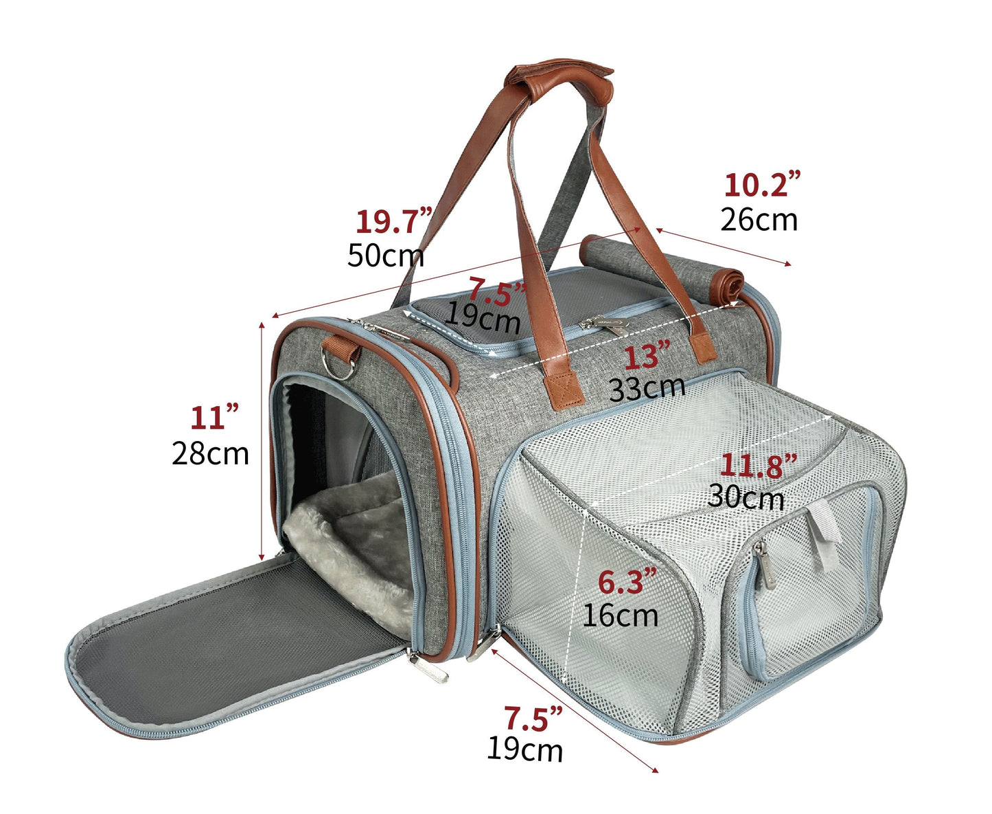 Mr. Peanut's Gold Series Big Apple XL Size Airline Compliant Expandable Pet Carrier Mr. Peanut's Pet Carriers