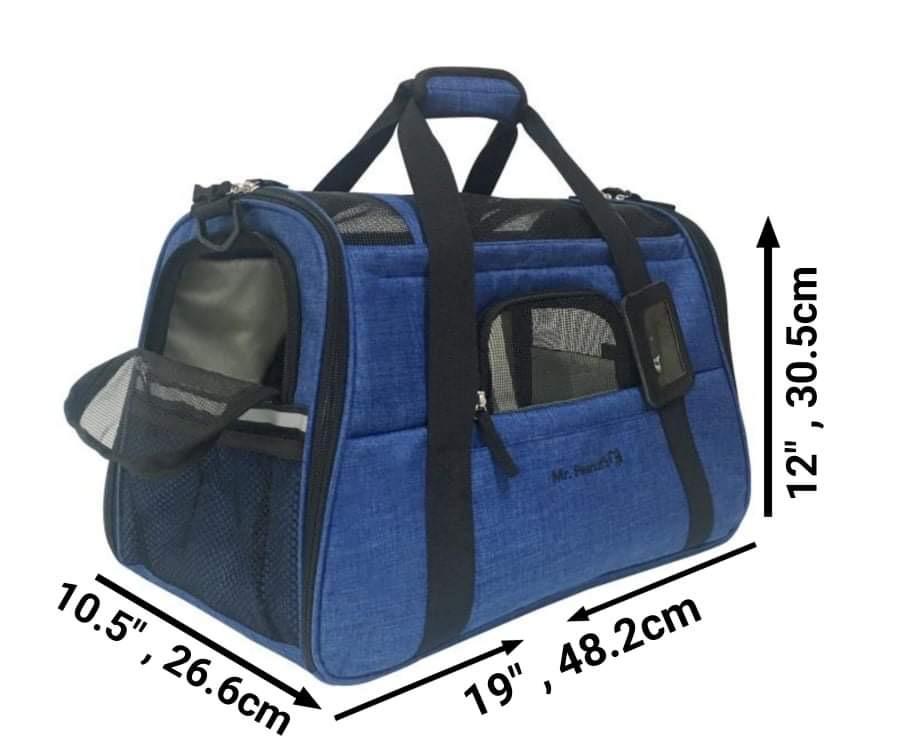 Mr. Peanut's Copper Series Airline Compliant Pet Carrier, Tall Profile Soft Sided Luxury Travel Tote Mr. Peanut's Pet Carriers